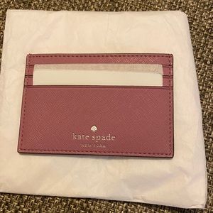 kate spade card holder - Pink, rose gold glitter